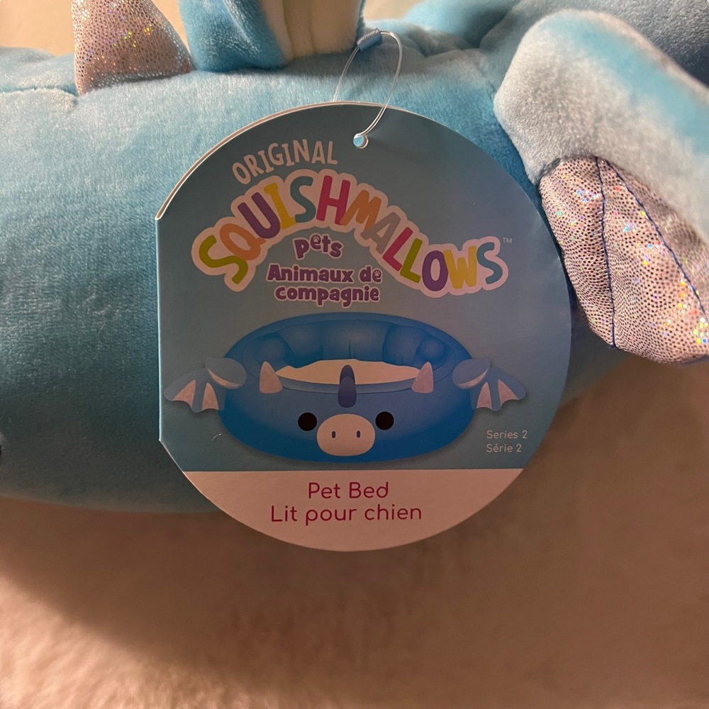 NEW Squishmallows Devin the Dragon Small Pet Bed Small Dog / Cat Bed Approx 20” - Picture 4 of 8